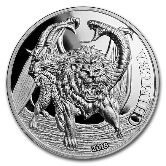 2018 Tanzania 2 oz Silver Mythological Animals (Chimera) 2018 Tanzania 2 oz Silver Mythological Animals (Chimera)